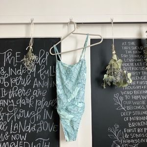 Jolyn Palm Print Onepiece